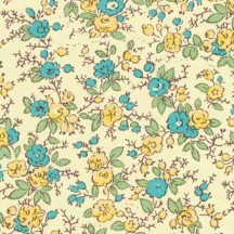 Blue and Yellow Petite Floral Print Paper ~ Carta Varese Italy